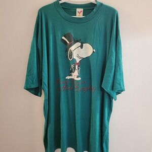 Vintage Artex 70s Schulz Snoopy T-Shirt Fort Campbell Size OSFA Single Stitch